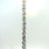 14KT White Gold and Diamond Tennis Bracelet - Image 2
