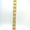 18kt Yellow Gold and Diamond Tennis Bracelet - Image 2
