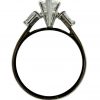 14KT Tapered Pear-Shaped & Baguette Diamond Engagement Ring - Image 2