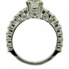 14KT White Gold & Round Cut Diamond Engagement Ring - Image 2