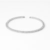 14KT White Gold & Diamond Bangle