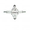 14KT White Gold & Marquise Cut Diamond Engagement Ring