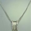 14kt White Gold and Diamond Pendant