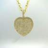 18kt Yellow Gold Diamond Heart