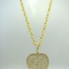 18kt Yellow Gold Diamond Heart - Image 2