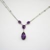 Amethyst and Diamond Pendant
