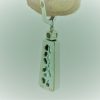 6.00 Ct Blue Topaz with 0.98 Ct Diamond Halo 14k Short Drop Earrings