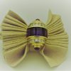 A close up picture of a 6.00 Ct Amethyst with 1.00 Ct Diamonds Vintage Antique Ring 18k