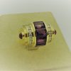 6.00 Ct Amethyst with 1.00 Ct Diamonds Vintage Antique Ring 18k on a piece of carton