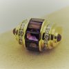 6.00 Ct Amethyst with 1.00 Ct Diamonds Vintage Antique Ring 18k