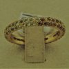 1.50 Ct Sapphire Cluster Eternity Band 18k Stackable Ring