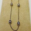 0.25 Ct Diamonds By The Yard Retro Necklace 14k