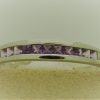 0.25 Ct Amethyst Princess Cut Channel Setting 14k Stackable Ring