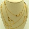 Gold Sautoir Necklace By CHOPARD with a lot of heart shapes