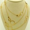 Gold Sautoir Necklace By CHOPARD with a lot of heart shapes