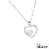 Happy Hearts By Chopard 18k White Gold Necklace