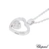 Happy Hearts By Chopard 18k White Gold Necklace