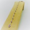 18Kt White Gold With 1.00Ct Tw of Diamond and .75Ct Sapphires Bracelet