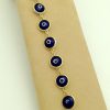 Good Luck 18K Yellow Gold Evil Eye Bracelet Mariner Clasp on a strap