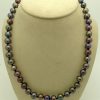 Elegant 9.5mm Black Tahitian Pearls w/ Screw inside Pearls Stunning on a fake neck