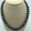 Elegant 12mm Black Tahitian Pearls w/ 14k White Gold Clasp on a fake neck