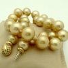 Golden South Sea Pearls 16mm 18k Yellow gold Clasp w/ VS Diamonds accents